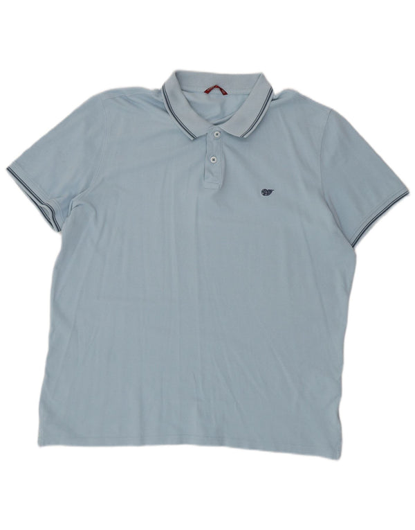 CARRERA Herren Poloshirt 2XL Blau Baumwolle
