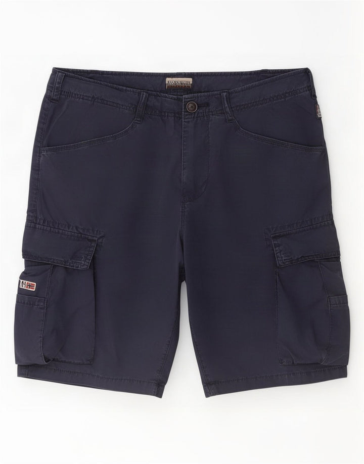 Napapijri Herren Cargoshorts Medium W32 Marineblau Baumwolle