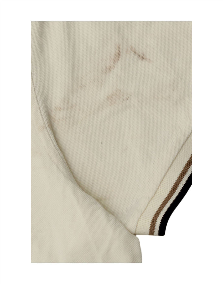 Fred Perry Herren-Poloshirt 3XL aus weißer Baumwolle