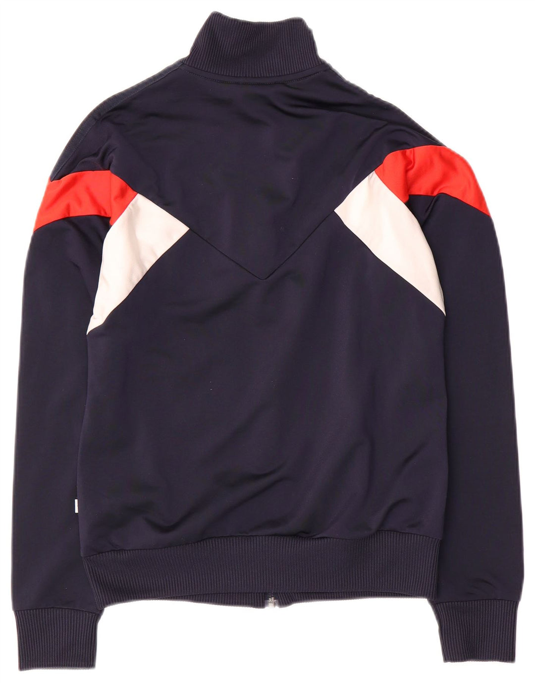 Adidas Damen-Trainingsanzug-Top-Jacke, UK 12, mittleres Marineblau, Farbblock