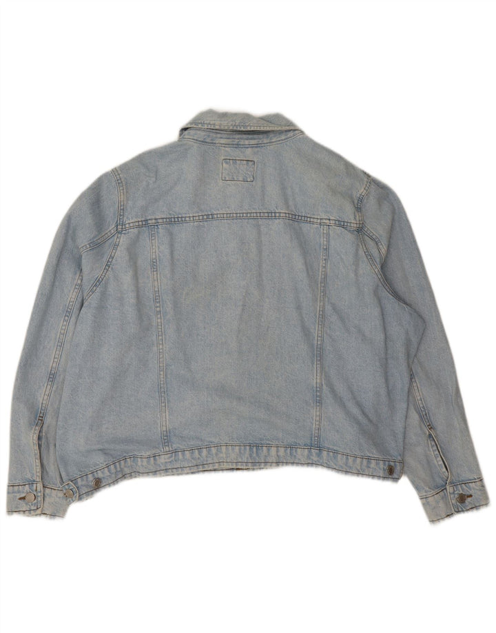 Marks & Spencer Damen Jeansjacke UK 28 6XL Blaue Baumwolle