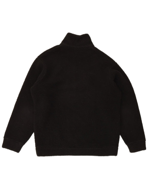 North Sails Herren-Fleecepullover mit Reißverschluss am Hals, Größe S, Schwarz, Polyester