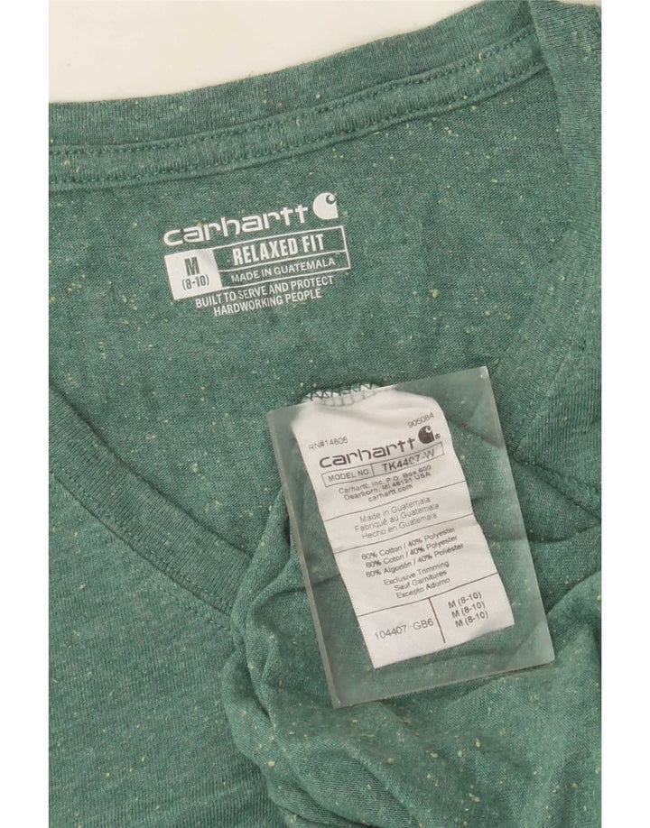 Carhartt Womens Relaxed Fit Top Langarm US 8/10 Mittelgrün meliert