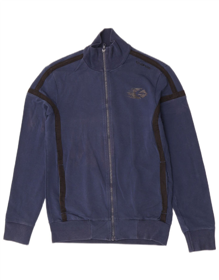 Energie Herren-Trainingsanzug-Oberteil, Jacke, Größe S, Marineblau, Colourblock-Baumwolle