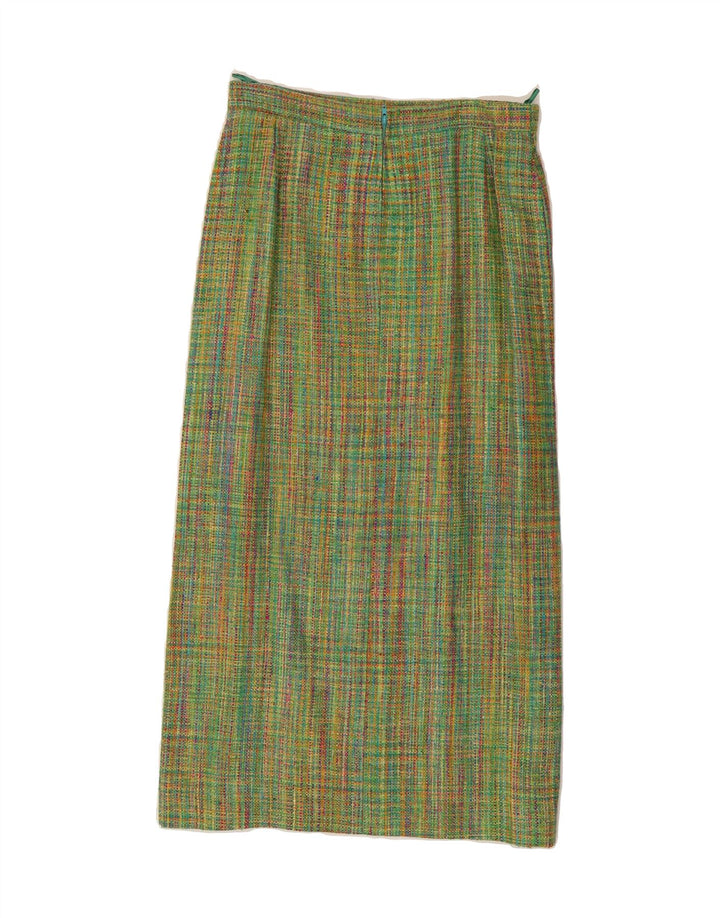 VINTAGE Womens Maxi Skirt W26 Small  Green Vintage Vintage and Second-Hand Vintage from Messina Hembry 