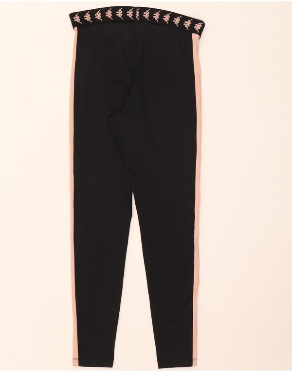 Kappa Damen Tezenis Graphic Leggings UK 12 Mittelschwarz Farbblock