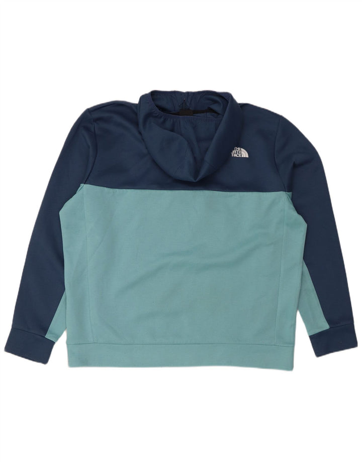 THE NORTH FACE Herren-Kapuzenpullover mit Reißverschluss, XL, Marineblau, Farbblock