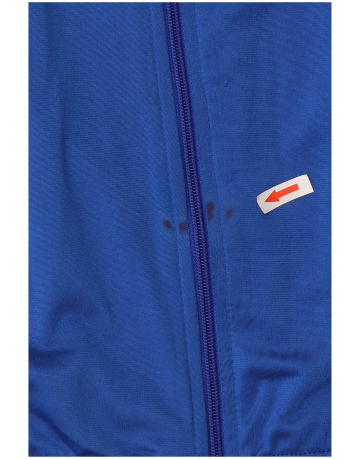 Champion Herren-Trainingsanzugoberteil mit Grafik, groß, blaues Farbblock-Polyester