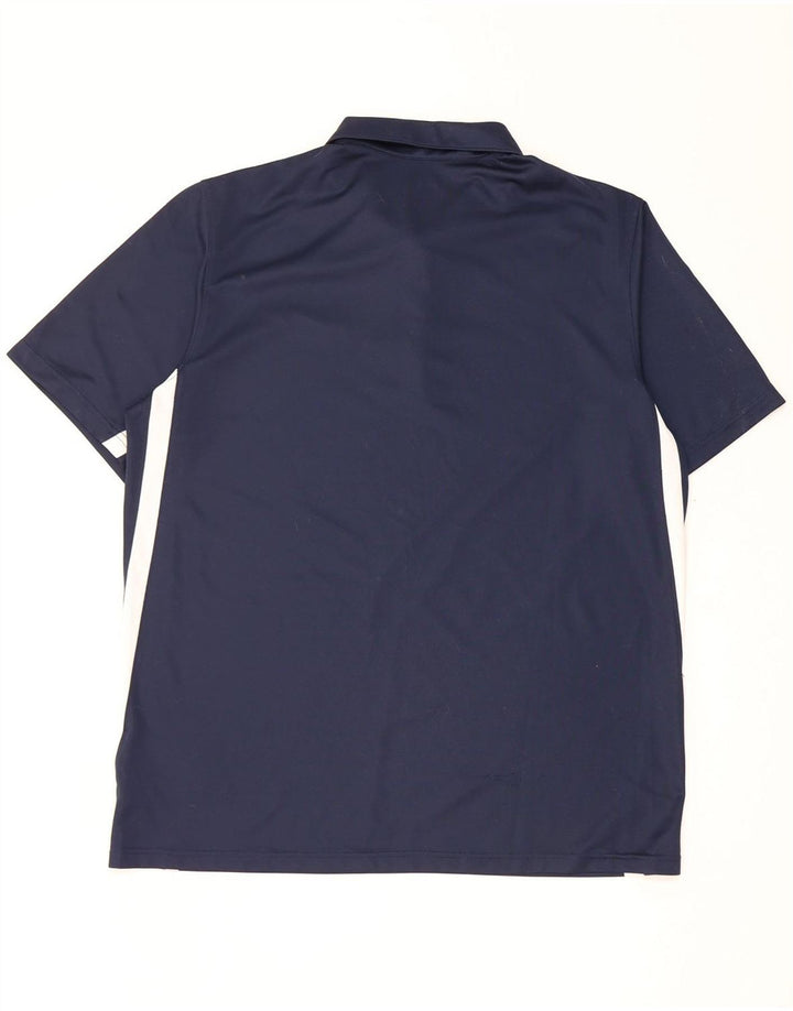 Nike Herren-Dri-Fit-Poloshirt, groß, marineblaues Farbblock-Polyester