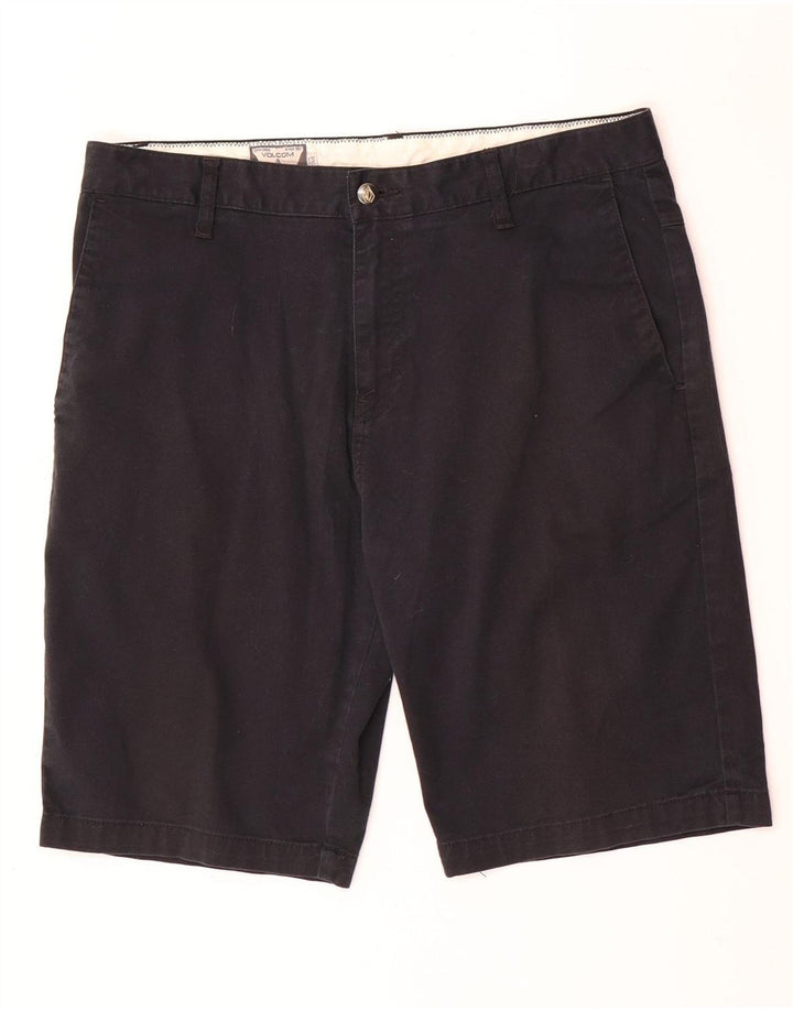 Volcom Herren Chinoshorts W34 Große schwarze Baumwolle