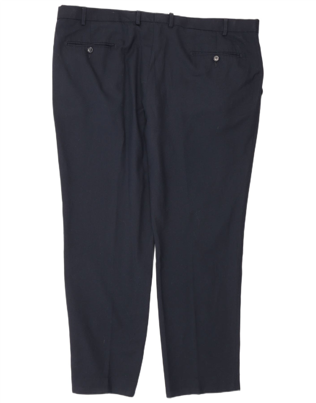 Marks & Spencer Herren-Anzughose mit maßgeschneiderter Passform, W44, L31, marineblaue Wolle