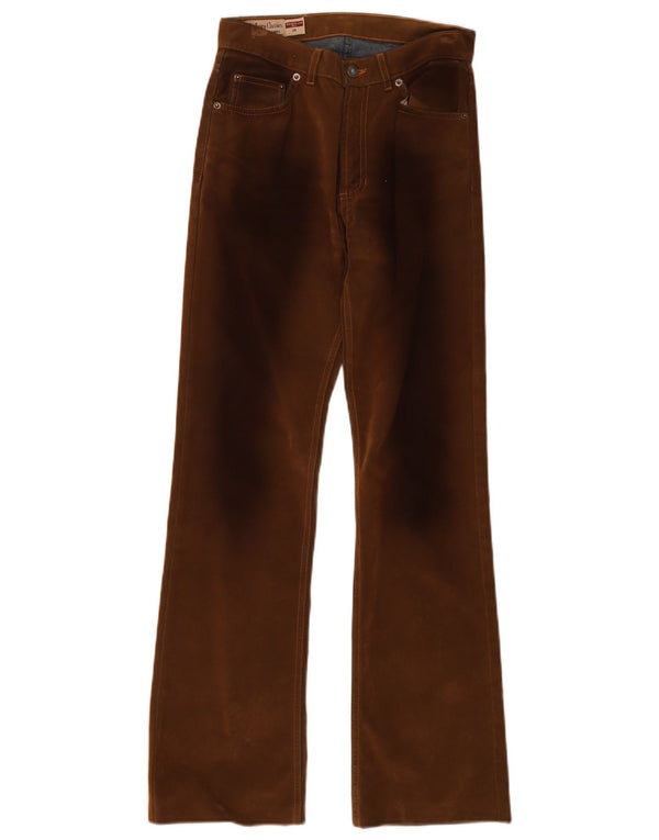 Marlboro Classics Damen-Freizeithose mit normaler Passform, W26 L30, braune Baumwolle