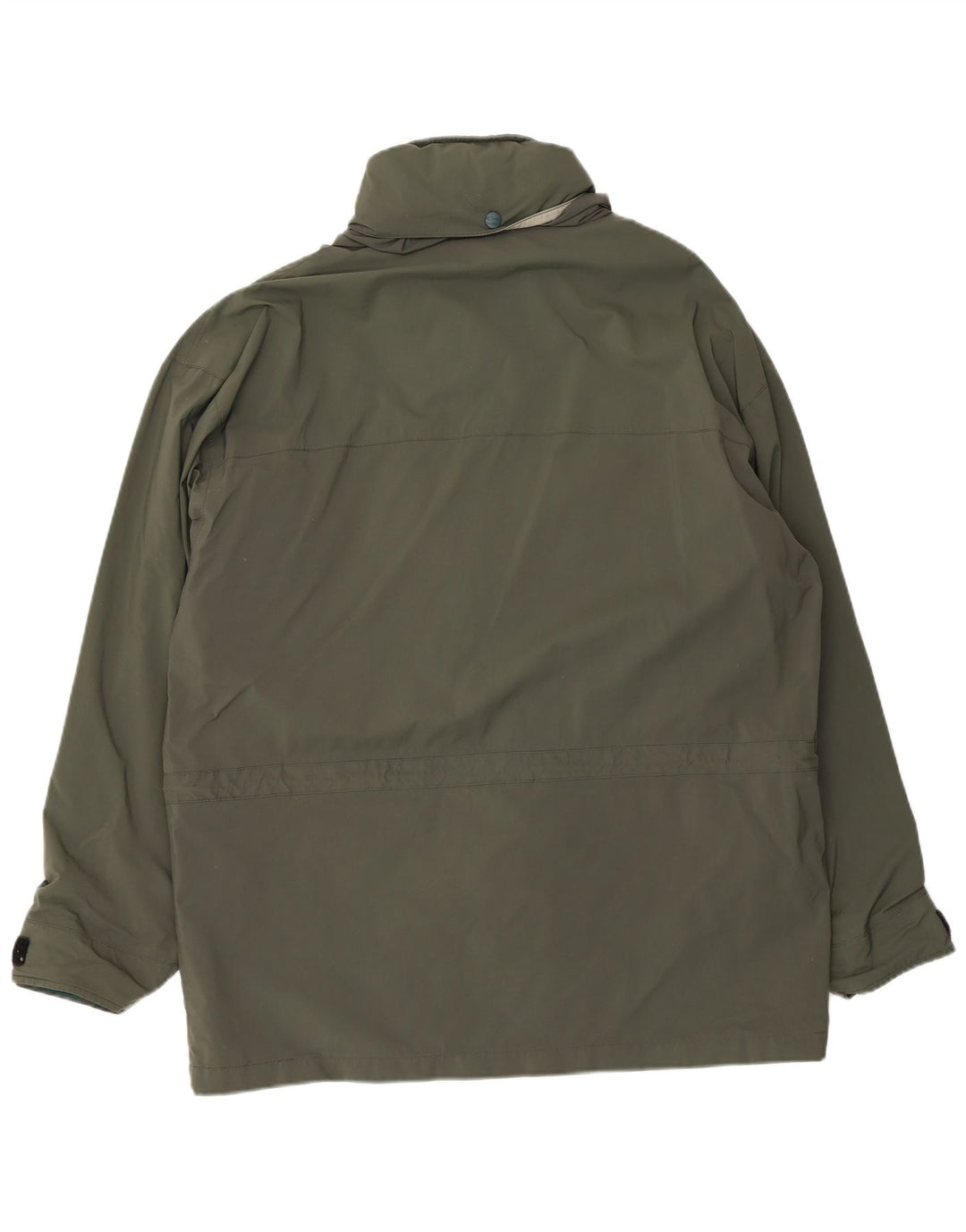 L.L.Bean Herren-Utility-Jacke mit Kapuze, UK 40, Größe L, Khaki, Nylon