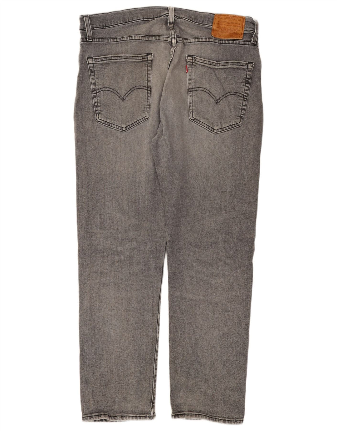 LEVI'S Herren 502 Tapered Jeans W36 L30 Graue Baumwolle