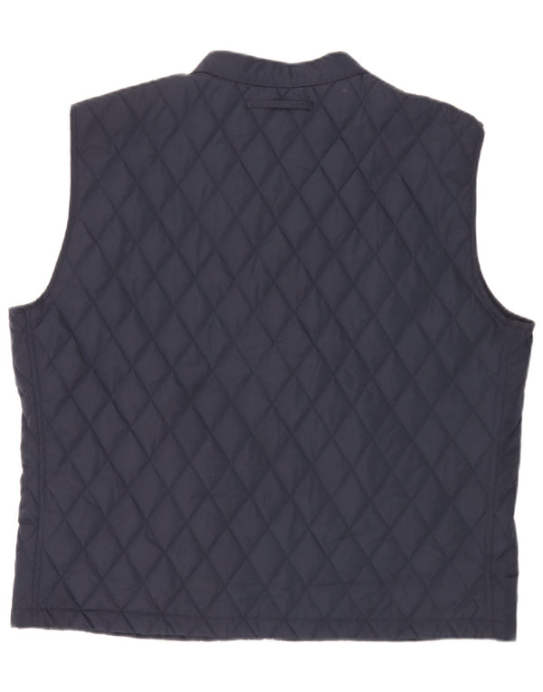 Zara Herren Steppweste UK 44 2XL Marineblau Polyester
