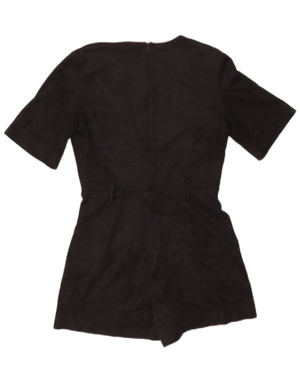 Zara Damen Trafaluc Playsuit UK 12 Medium Schwarz Polyester