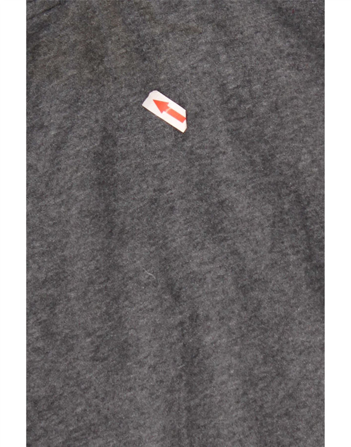 Adidas Herren-Kapuzenpullover mit Reißverschluss, groß, graue Baumwolle