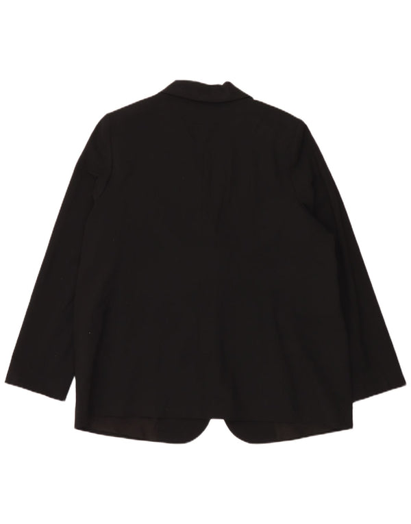 Marks & Spencer Damen-Blazer mit 1 Knopf, übergroß, Gr. 18, XL, Schwarz