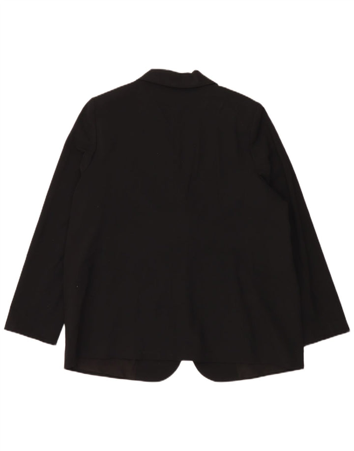Marks & Spencer Damen-Blazer mit 1 Knopf, übergroß, Gr. 18, XL, Schwarz