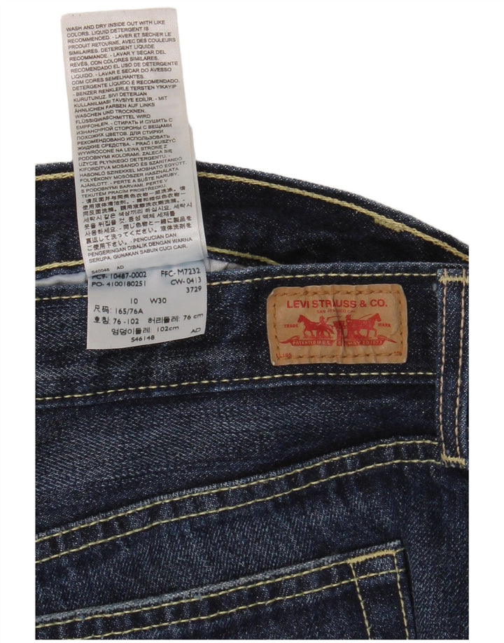 Levi's Damen Jeansshorts US 10 Large W34 Marineblaue Baumwolle