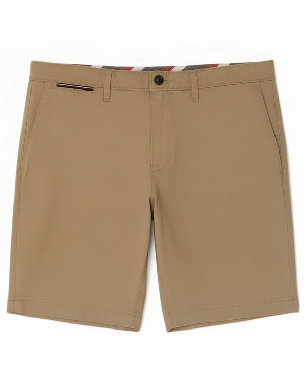 Tommy Hilfiger Herren Chinoshorts Medium W32 Beige Baumwolle