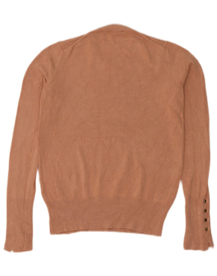 Zara Damen-Pullover mit Rundhalsausschnitt, Gr. 8, Braun
