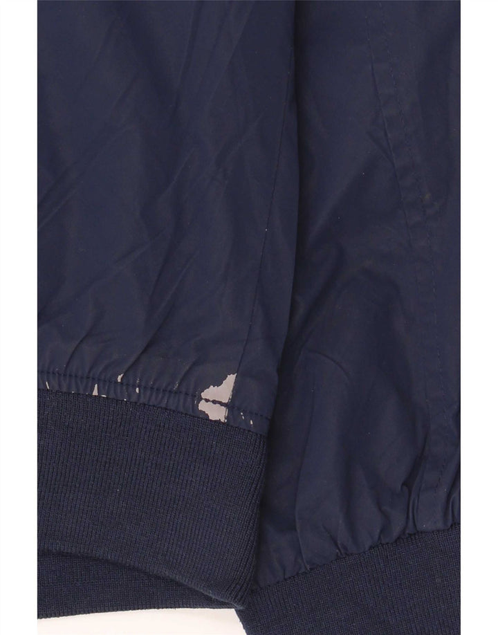 Zara Herren Bomberjacke UK 40 Large Marineblau Polyester