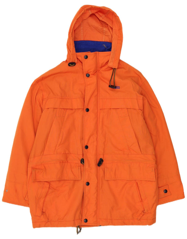 Think Pink Herren-Windjacke mit Kapuze, UK 42, XL, orangefarbenes Acryl