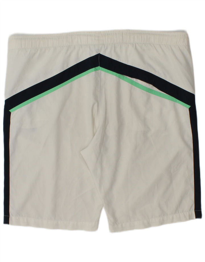 Nike Herren-Sportshorts, mittelweißes Farbblock-Polyester