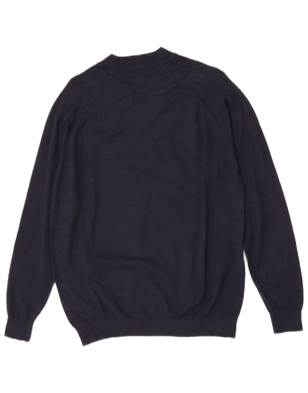Zara Herren-Pullover mit Rundhalsausschnitt, mittlere marineblaue Viskose