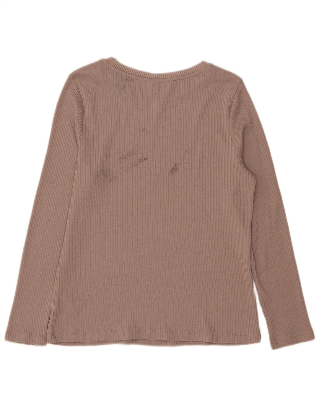Marks & Spencer Damen Top Langarm UK 14 Medium Beige Polyester
