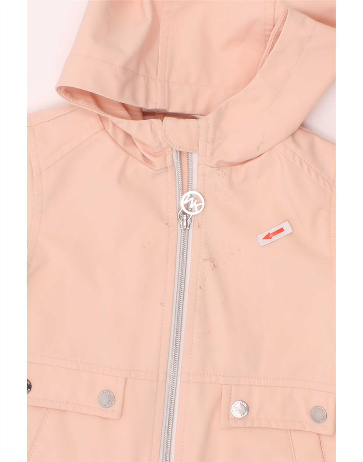 Michael Kors Mädchen-Regenjacke mit Kapuze, 3–4 Jahre, rosa, Polyester