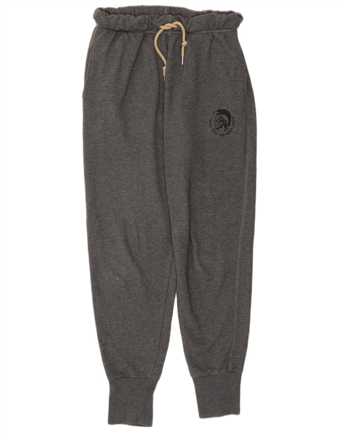 DIESEL Damen Trainingshose Jogger UK 12 Mittelgraue Baumwolle
