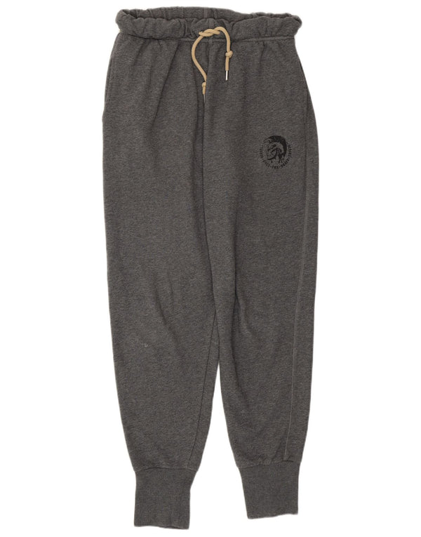 DIESEL Damen Trainingshose Jogger UK 12 Mittelgraue Baumwolle