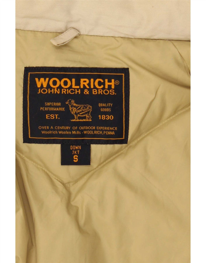Woolrich Herren-Mantel mit Kapuze, gepolstert, Größe 36, Beige