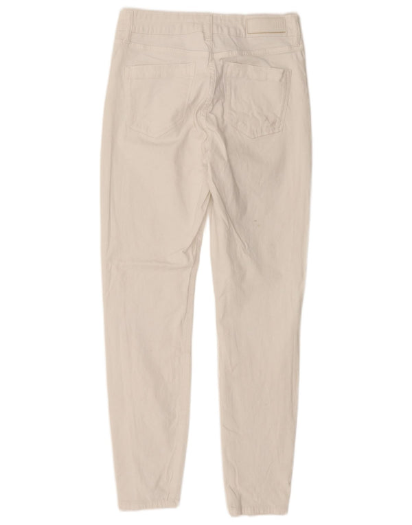 Reiss Damen Skinny Jeans W28 L28 Off White Cotton