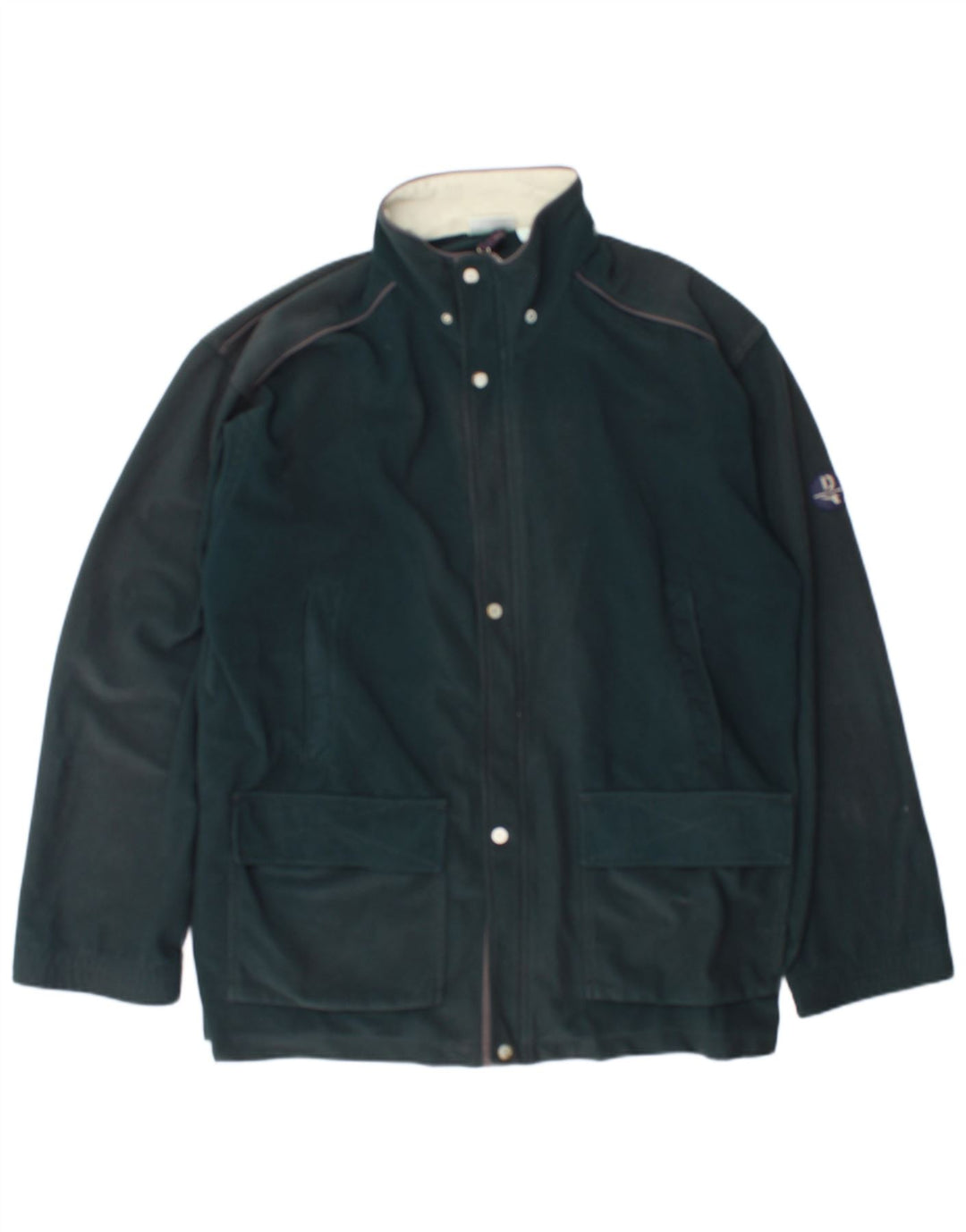 Diadora Herren-Trainingsanzug-Top-Jacke, UK 46, 2XL, grünes Polyester