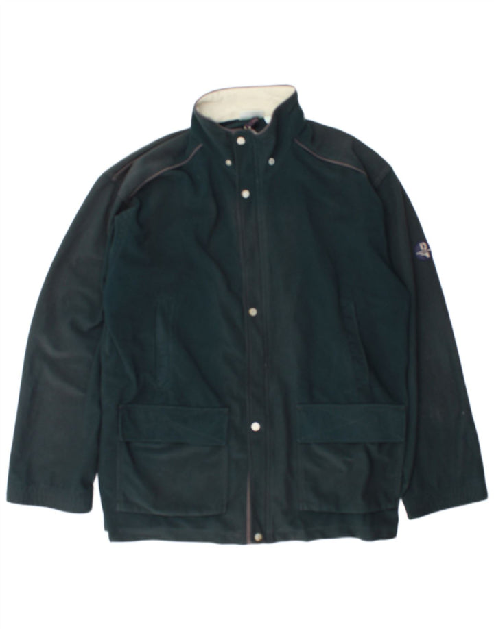 Diadora Herren-Trainingsanzug-Top-Jacke, UK 46, 2XL, grünes Polyester