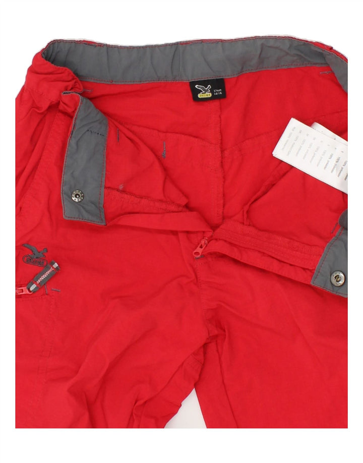 SALEWA Boys Straight Trousers 14-15 Years W30 L32 Red Polyester Vintage SALEWA and Second-Hand SALEWA from Messina Hembry 