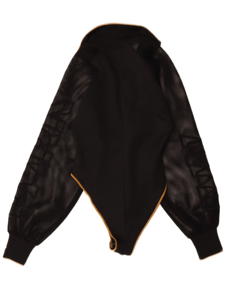 Adidas Damen Ivy Park Langarm-Body UK 10 Small Schwarz Polyester