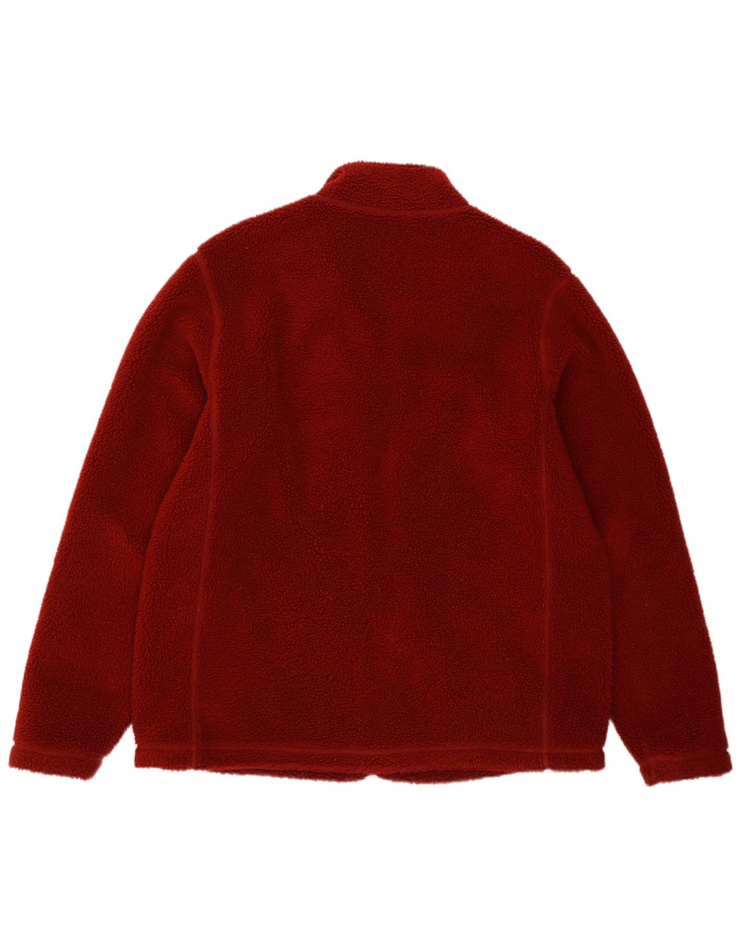 Lands End Herren Fleecejacke UK 38/40 Mittelrotes Polyester