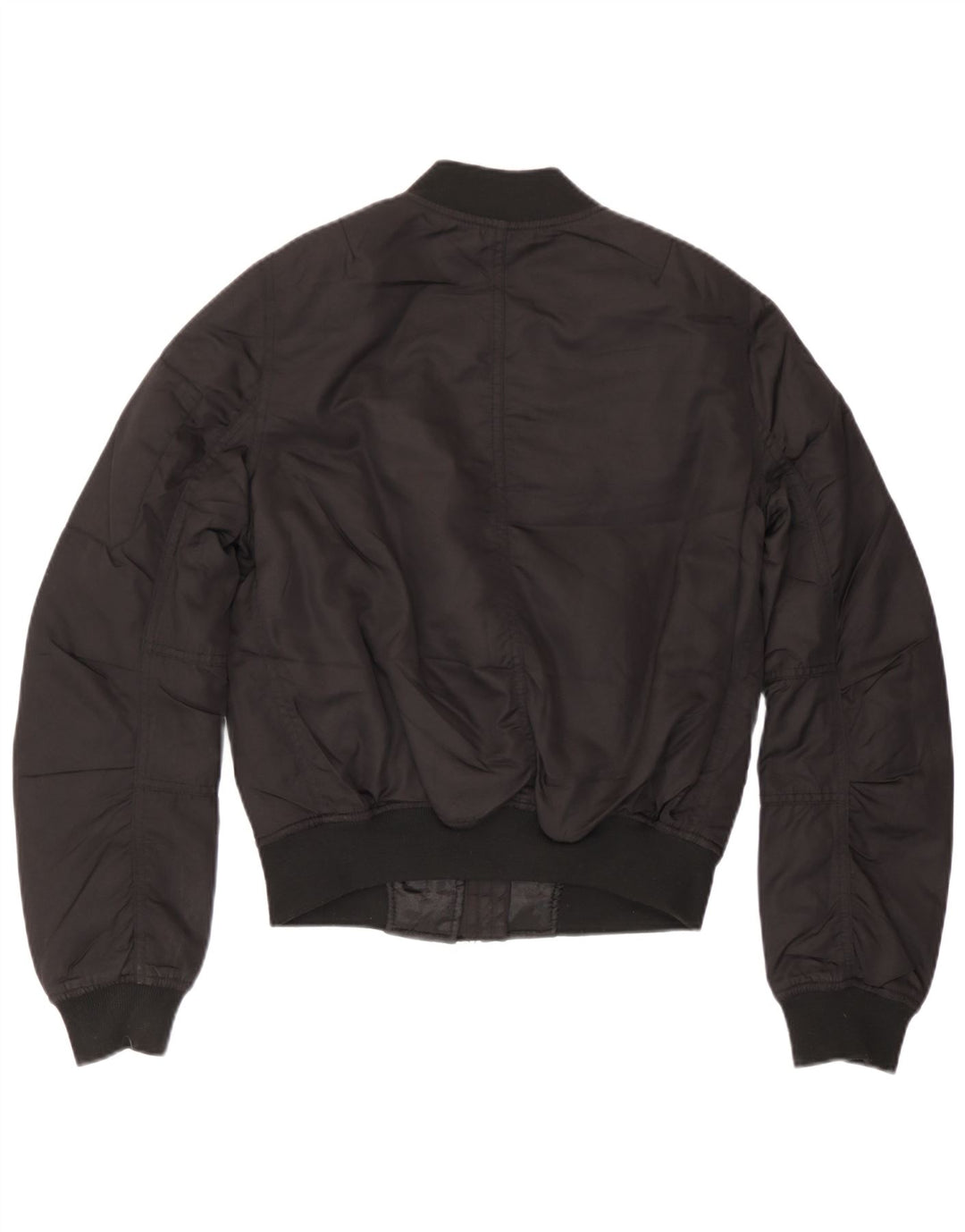 Topshop Damen Übergroße Bomberjacke UK 6 XS Schwarz Polyester
