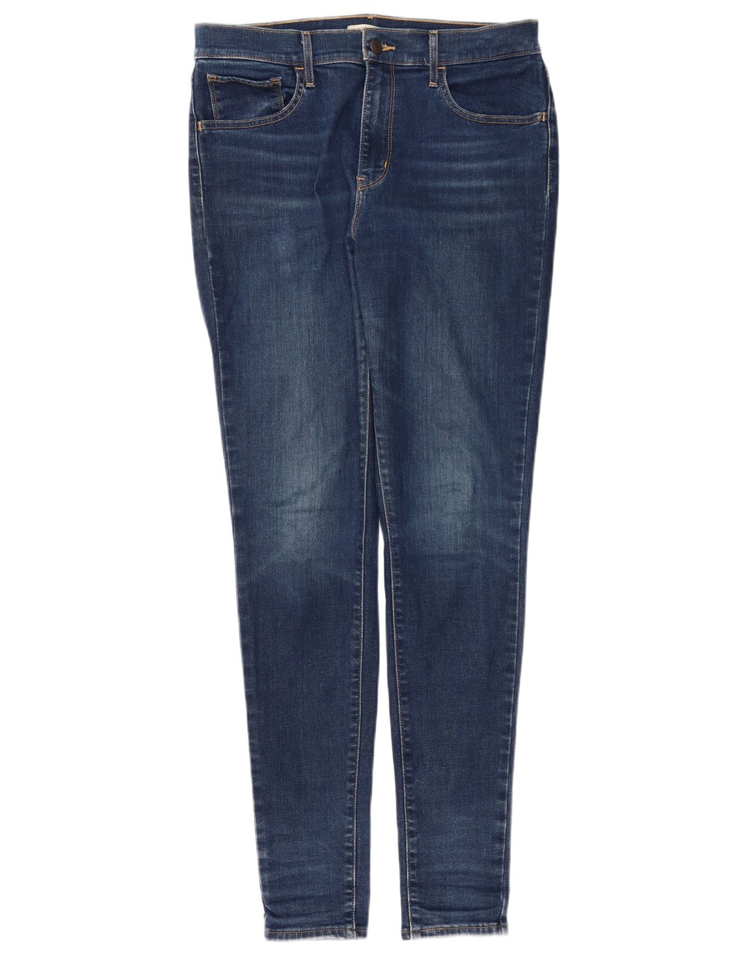 LEVI'S Damen 720 High Rise Skinny Jeans W30 L32 Marineblau Baumwolle