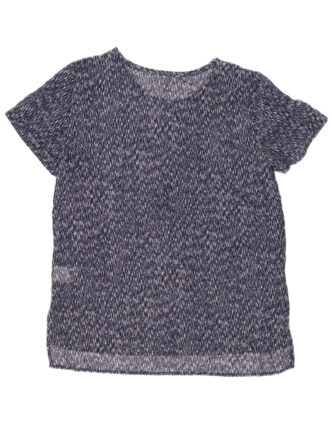 MICHAEL KORS Damen Bluse Top UK 10 Small Blau gestreift