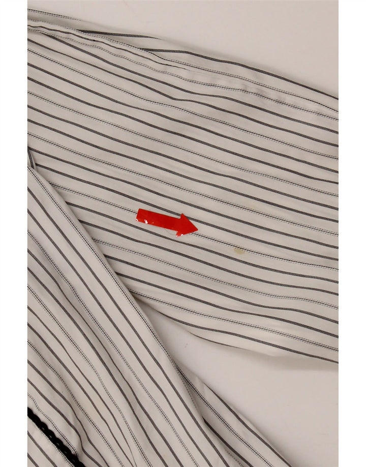 Dolce & Gabbana Damen-Hemd IT 42 Mittelweißer Nadelstreifen