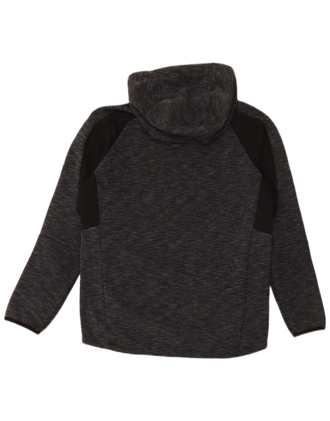 Puma Herren Kapuzenpullover aus mittelgrau gefleckter Baumwolle