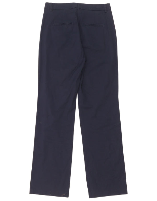 Benetton Gerade Chino-Hose für Damen, UK 8, Größe S, W28, L31, Marineblau, Baumwolle