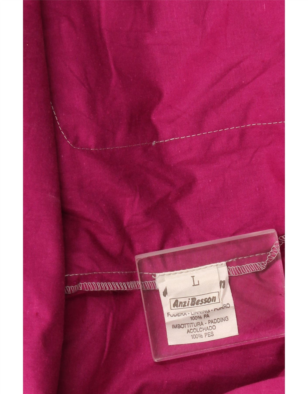 Anzi Besson Herren Loose Fit Regenjacke UK 40 Large Rosa Polyamid