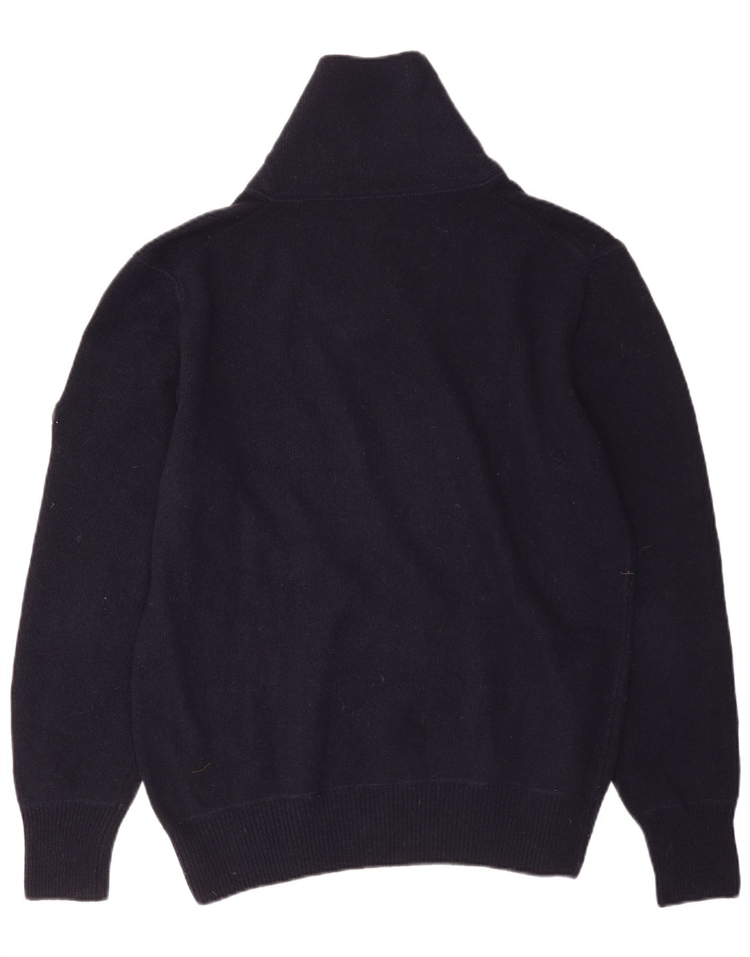 Avirex Herren-Pullover mit Schalkragen, mittlere marineblaue Merinowolle