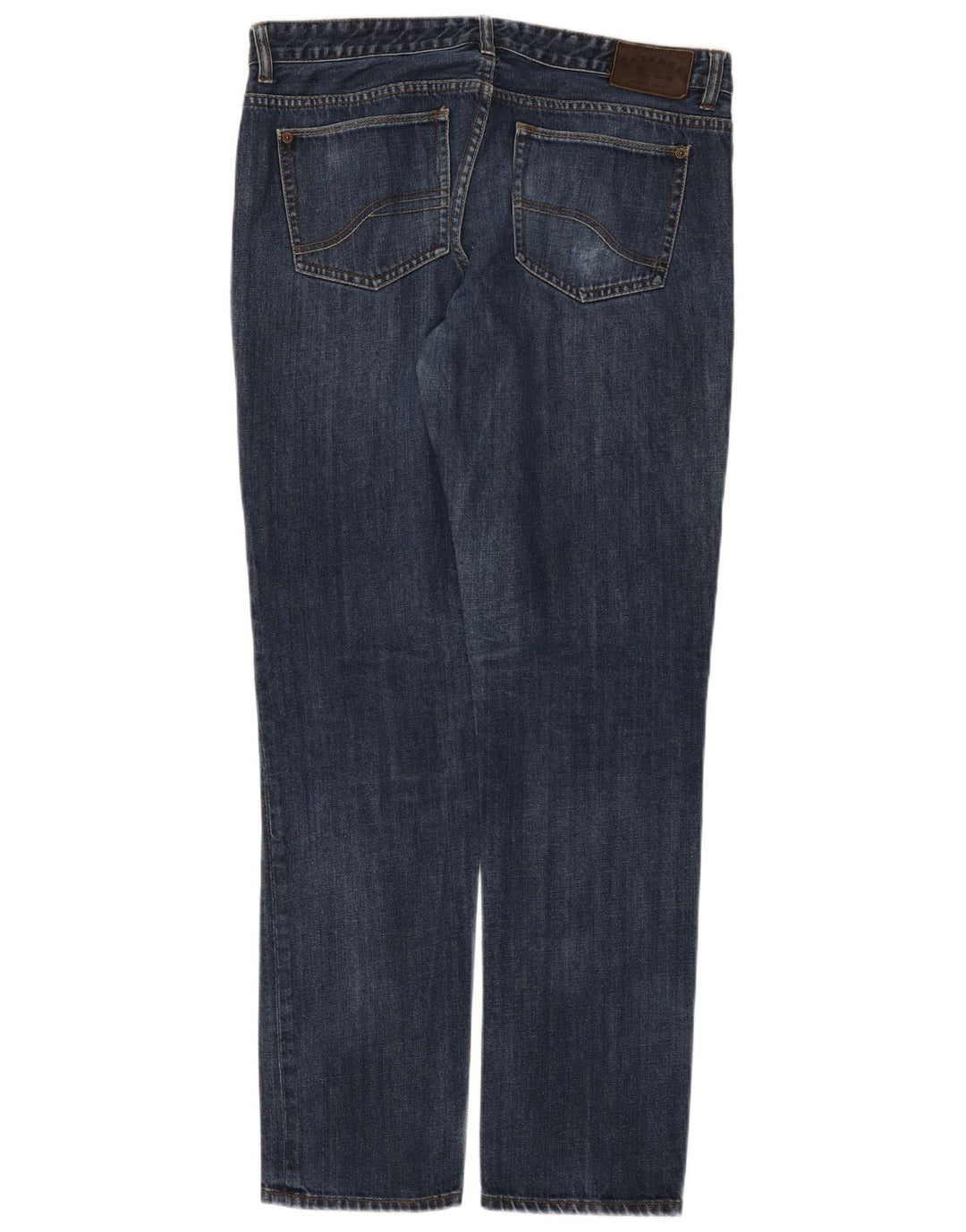Fat Face Herren Slim Jeans W36 L33 Marineblaue Baumwolle